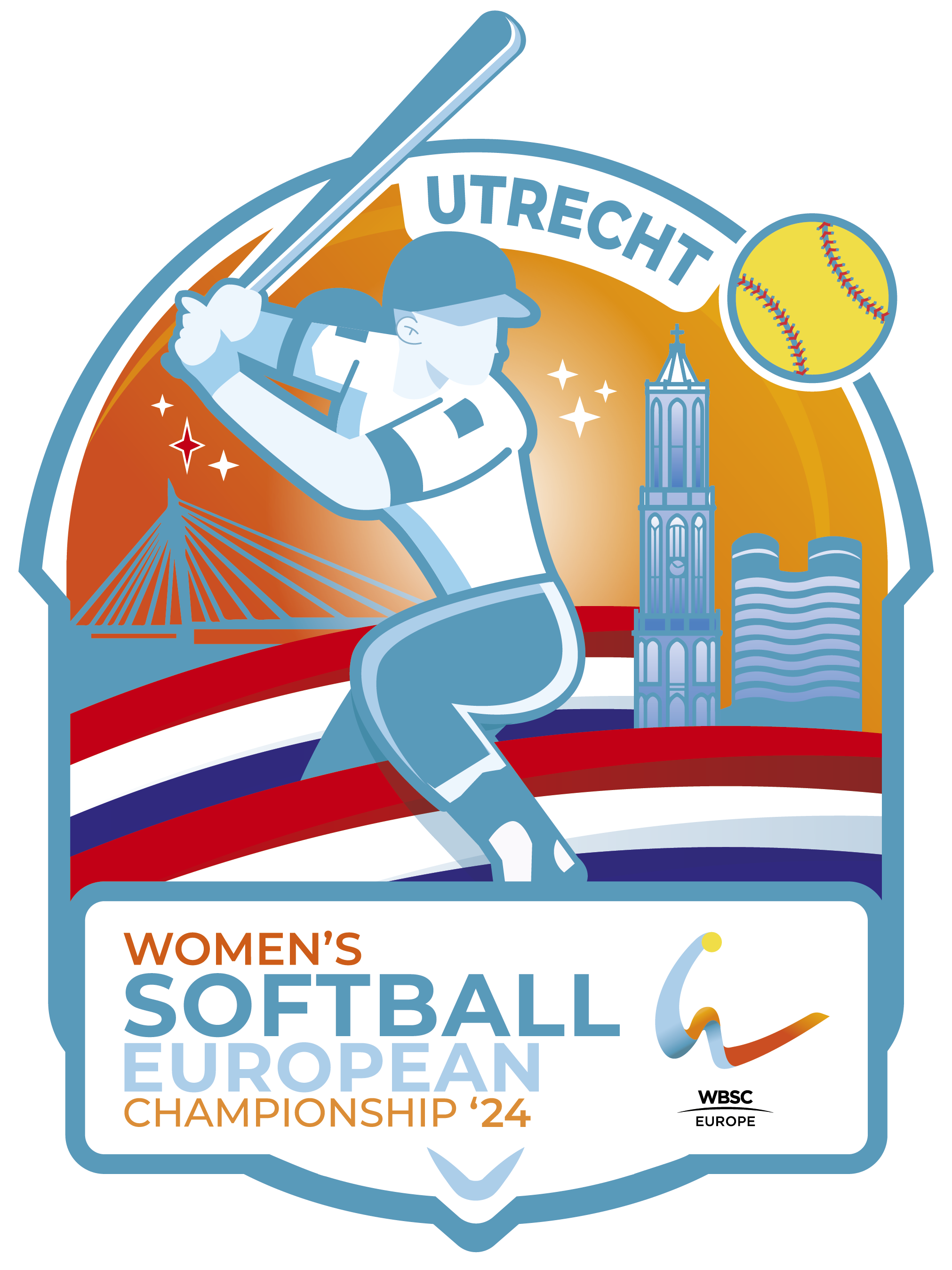 EC Softball 2024 Logo